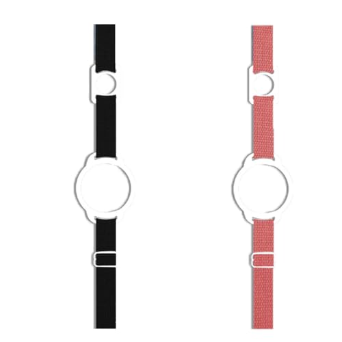 ペットボトルホルダー シリコンリング ナイロンベルト 長さ調節可能 水筒ストラップ 水筒の紐だけ 水筒紐 水筒 ショルダー カバー ペットボトル持ち歩き 旅行/通勤/ハイキング/外出/キャンプ (ピンク&ブラック) 2pcs