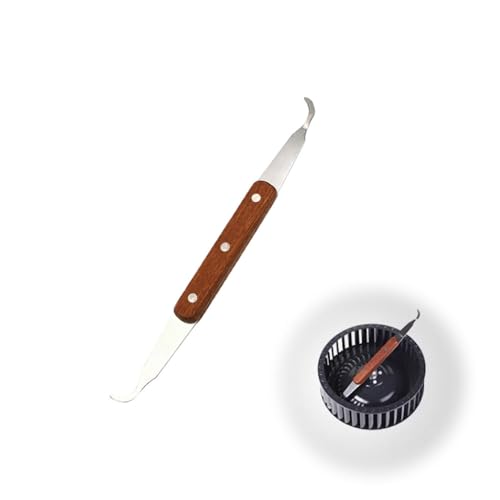 レンジフード溝用 スクレーパー 台所用品 お掃除ヘラ 両頭 シロッコファン ヘラ 掃除 台所の清掃用具 (1pcs)