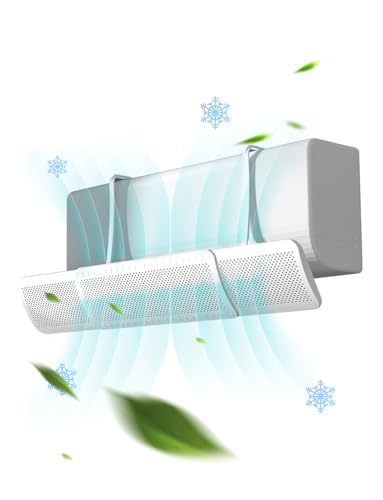 エアコン 風よけ カバー エアコン ウィンドスクリーン 壁掛け式 直撃防止ウィンドスクリーン エアコン風除け 風よけエアコン 風向調整 循環空気供給 壁掛け57cm～92cm調節可能 取り付け簡単 数秒で組み立て可能 冷暖房兼用 結露防止 長さ調節可能 節電 省エネ...