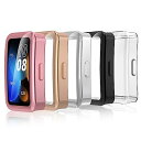 Huawei Band 8/ Band 9/Band 10 ケース フルカバー ソフトTPU素材 メッキ加工 一体型全面保護カバー 耐衝撃性 指紋防止 高速反応...
