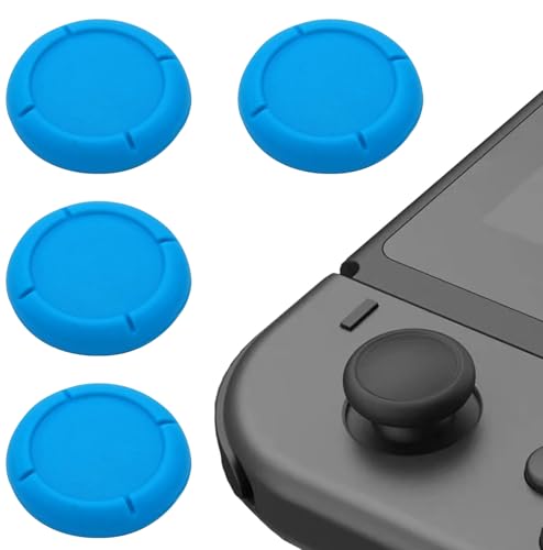 Switch Joy-Con アナログジョイスティック カバー コントローラー キャップ Switch＆SwitchLite スティックカバー アナログスティック 保護 フリーク 修理 交換 代替品 互換品 (4点セット ブルー) 送料無料