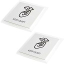 KEEP QUIET お静かに 注意サイン 店舗 ステッカー 看板 サインプレート アクリル 標識案内 ウォールステッカー 飲食店 英語 2枚 (KEEP QUIET 18*18cm) 送料無料(3)