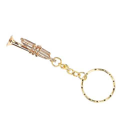 キーホルダー 楽器キーホルダー トランペット ペンダント キーリング ファッショナブル ギフト 装飾 送料無料