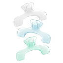 ブッククリップ おしゃれ プラスチック製 透明 本 開いたまま 固定 本 クリップ 使いやすい 耐久性 ペーパー 文書 書類用 文房具 事務用品 学生 家庭 学校 オフィス用品 (透過性-3PCS)