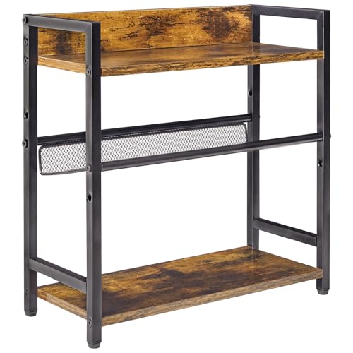 キッチンラック 3段 調味料ラック スパイスラック キッチン 隙間収納 収納 カウンター棚 収納棚 シンク下 洗面台下 省スペース ブラウン