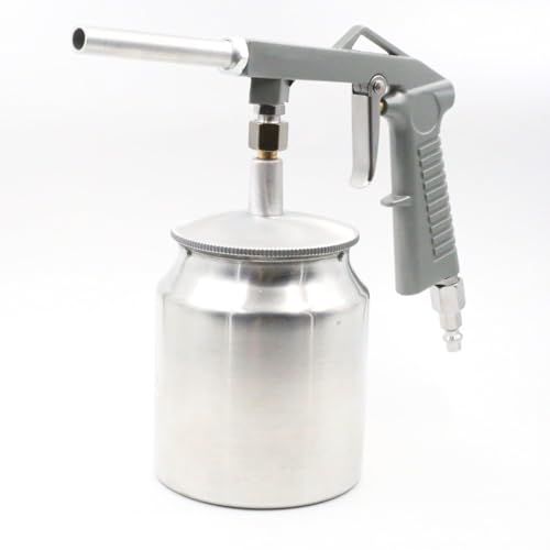 サンドブラスト サンドブラストガン サンドブラスター 錆取り 塗装剥がし 下カップ式 重曹ブラスト 口径φ6mm カップ容量750cc アルミ製 DIY作業 軽量