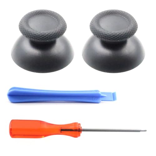 PS5 PS4 アナログスティック カスタムサムスティック ジョイスティック交換パーツ 互換品 代替品 高互換性デザイン交換用アナログスティック ブラック (コントローラー非同梱) 送料無料