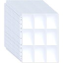 トレカ ファイル 2穴 3穴 4穴対応 9ポケットカードシート A4 ビニール (両面 10枚入り) 送料無料