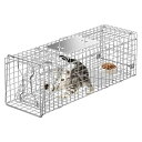 捕獲器 猫 安全 踏み板式 トラップ 動物用 猫の保護器 野良猫 迷子猫 アライグマ 小動物 ネズミ捕獲器 害獣駆除 農業作物 保護 家庭菜園 簡単組立 設置 ...