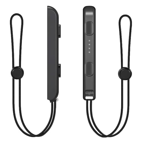 Switch リストストラップ ジョイコン switch switch ジョイコン ジョイコン switch マイク スイッチ ジョイコン 操作簡単 互換品 代替品 落下防止 調節可能 ストラップ交換用 (ブラック 2個パック) 送料無料