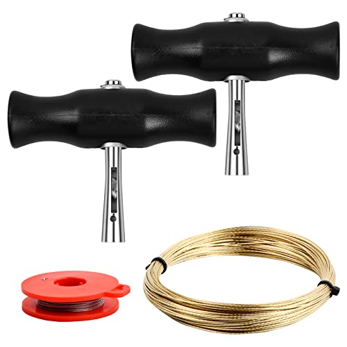 車 フロントガラス 取り外し工具 窓ガラス 切断ワイヤー＆ハンドルウインドウシールドリムーバーキット..