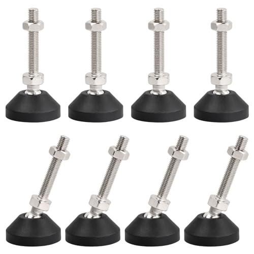 家具足 固定脚 滑り止め 家具アジャスター足 家具用固定脚 家具保護 レベリングフット m8 交換脚 継ぎ..