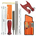 チェーンソー 目立てセット 11点セット 目立て用クランプ 目立てホルダー 丸ヤスリ3種 4.0mm/4.8mm/5.5mm 平やすり ヤスリホルダー やすりハ...