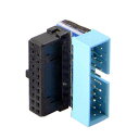 USB 3.0 20ピン オス メス 延長アダプター アップダウンアングル 90度 マザーボードメインボード用 (上向き) 送料無料
