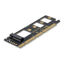 M.2 NVME to PCIe 3.0 X16 アダプター NVME/AHCI SSD to PCI Express 拡張カードアダプター ブラック 送料無料