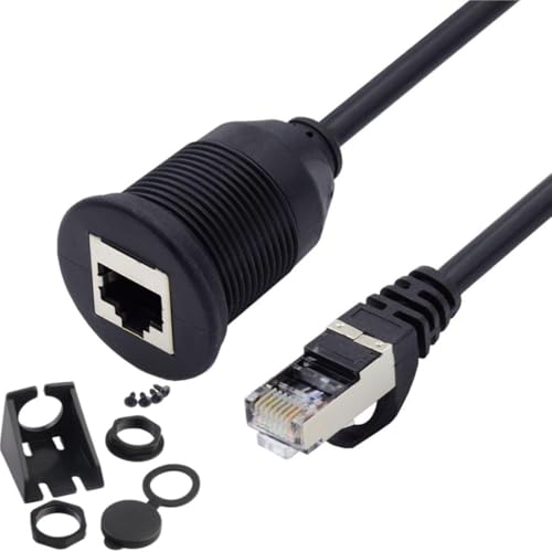 CAT6 RJ45 フラッシュマウント オス-メス LAN イーサネットネットワーク延長ケーブル 車のダッシュボー..