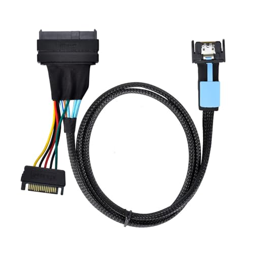 MCIO 4X Mini Cool Edge IO to U.2 SFF-8639 NVME PCIe PCI-Express ケーブル メインボードSSD用 送料無料