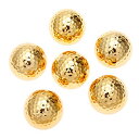ゴルフ練習ボール パター練習球 ゴルフボール 非公認球 ゴールド 金箔 賞品 ギフト 6個入り