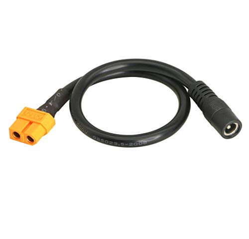 XT60ケーブル 太陽光発電 ケーブル ドローン充電ケーブル 15A 純銅製 ブラックヘッドドローンXT60メス..