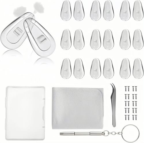 眼鏡 鼻パッド メガネ 鼻パッド エアクッション シリコン 鼻あて パッド跡 軽減 メガネずれ落ち防止 メ..