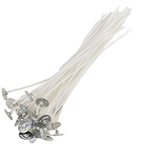 キャンドル用芯 座金付き コーティング芯 15cm 25本セット ジェルキャンドル向け 送料無料