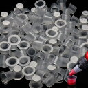 インクカップ 使い捨て タトゥーインクカップ プラスチック 入れ墨 顔料タトゥーインクと顔料用のプラスチック顔料カップ 小さい (Sサイズ 100個) 使い捨て 送料無料
