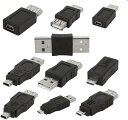 OTG 5pin Mini チェンジャー 変換アダプタ USB オス → メス 10個入り 送料無料