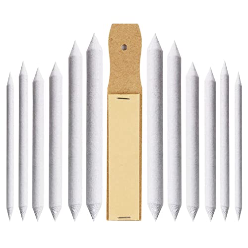 擦筆 さっぴつ 12本セット 紙ヤスリ 1本 描画ツール サッピツ 鉛筆画 木炭画 コンテ画 パステル画 デッサン イラスト 素描 #1#2#3#4#5#6各2...