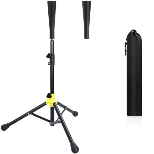 野球 バッティングティー 野球 練習スタンド [汎用交換ゴム1個付属]折り畳み 高さ調節可能62～98cm 置..