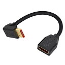 L字型 DisplayPort 2.1 延長ケーブル 上向き アップアングル ディスプレイポート オスメス 延長ケーブル 16K@30Hz 8K@120Hz 4K@240Hz デュアルモニター RTX 5090/4090 240Hzゲーミング6インチ/15cm用 送料無料