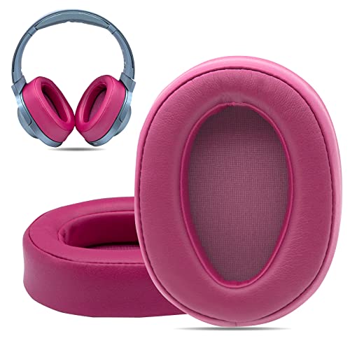 交換用イヤーパッド Sony WH-H900N h.Ear on 2&Sony MDR-100ABNヘッドフォン用 Sonyヘッドフォン クッション Sony 900N対応 Sony WH H900N イヤーパッド ソフトフォームレザー 代替品 互換品 (ボルドーレッド) 送料無料