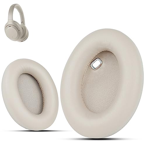 イヤーパッド イヤークッション 交換パッド ソニー WH-1000XM4 互換パッド ソフトレザーメモリーフォーム付きヘッドフォンパッド 代替品 互換品 (金)