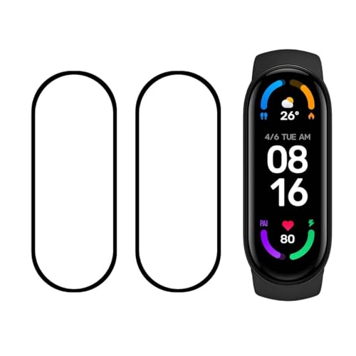 Xiaomi Mi band 7 フイルム 強化ガラス 液晶 シャオミ Mi band 7 ガラスフイルム Xiaomi band7 保護フィルム 硬度9H 超耐久 高光沢 超薄型 液晶 防指紋 衝撃吸収 高透過率 飛散防止 [2枚セット] 送料無料