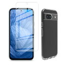 Pixel 8A ガラスフィルム 液晶 保護フィルム 高透過率 薄型 硬度9H 飛散防止処理 Pixel 8A ケース クリア ソフト シリコン TPU 保護ケース 超軽量 衝撃防止 落下防止 手触り良い (Pixel 8A) 送料無料