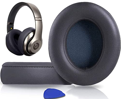 イヤーパッド イヤークッション Beats Studio3 ＆ Studio2 Wired / Wireless ワイヤレスヘッドホン 交換パッド A1914 / B0500 / B0501 ヘッドセットパッド 遮音 メモリフォーム (シャドーグレー) 送料無料