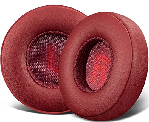イヤーパッド イヤークッション for JBL E35 E45 E45BT Duet BT との互換性があり 交換パッド プロテインレザー ヘッドパッド ノイズアイソレーションフォーム (レッド) 送料無料