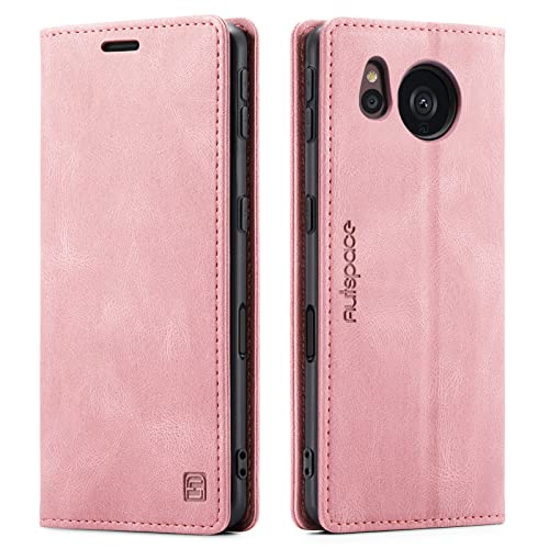 Rakuten - AQUOS Sense8(SH-54D / SHG11 / SH-M26) ケース 手帳型 RFID 磁気防止 スキミング防止 内蔵 マグネット式 スタンド機能 薄型 (AQUOS Sense8 SH-54D / SHG11 / SH-M26対応) ピンク 送料無料