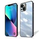 iPhone 13 ケース 耐衝撃 軽量 アイフォン13 スマホケース 背面クリア 周りメッキ加工 TPU 保護カバー 落下防止 ストラップホール付き ワイヤレス充電 防塵 一体型 (ブラック) 送料無料