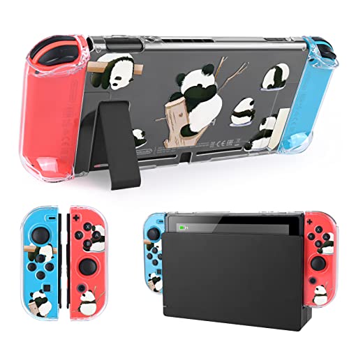 Switch ケース クリアケース スイッチ カバー 透明スイッチカバー クリア 分体式 PC素材 超軽量 耐衝撃 取り外し簡単 傷つけ防止 全面保護 可愛い パンダ 送料無料 Switch ケース クリアケース スイッチ カバー 透明スイッチカバー クリア 分体式 PC素材 超軽量 耐衝撃 取り外し簡単 傷つけ防止 全面保護 可愛い パンダ 送料無料