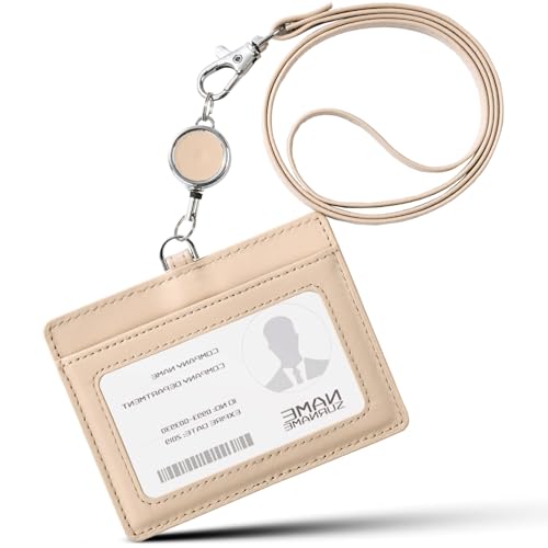 IDカードホルダー 首掛け カードケース 伸縮リール式 パスケース 横型 レディース ネームホルダー 定期..