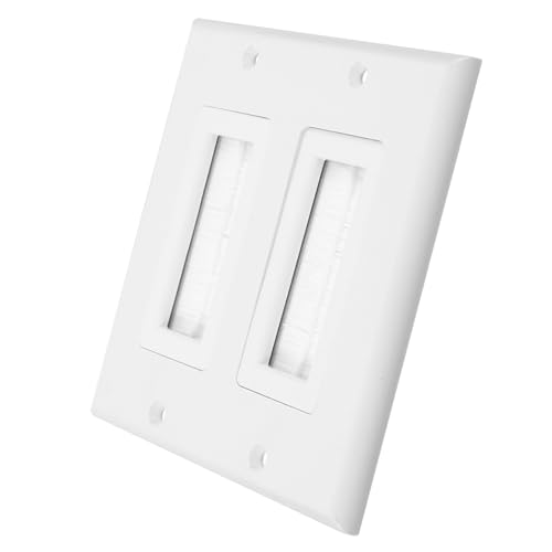 パネルソケット 多機能 マルチメディア デュアルポートデザインで同時接続 簡単なソルダーレス設置 配..