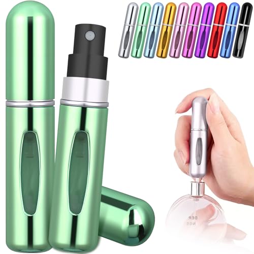 アトマイザー 香水 ボトル 底部充填 ワンタッチ補充 持ち運びに便利 香水 漏れない 詰め替え 小分け ミニ 持ち歩きボトル 入れ替え 香水用 容器 スプレー 液体が見える 携帯用アトマイザー 詰め替え簡単 漏れない 旅行 デート 仕事 男女兼用 [5ml*1個] (ライ ...