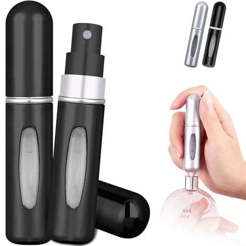 アトマイザー 香水 ボトル 底部充填 ワンタッチ補充 持ち運びに便利 香水 漏れない 詰め替え 小分け ミニ 持ち歩きボトル 入れ替え 香水用 容器 スプレー 液体が見える 携帯用アトマイザー 詰め替え簡単 漏れない 旅行 デート 仕事 男女兼用 マット [5ml*1個]...