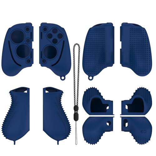 Razer Kishi Ultra ケース カバー シリコン シリコンケース 耐衝撃 落下防止 防水 防塵 指紋防止 キズ防止 全面保護 簡単装着 紛失ストラップ付き 保護ケース (ブルー)