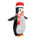 クリスマス 着ぐるみ サンタクロース 雪だるま クリスマスツリー コスプレ 仮装 ペンギン コスチューム いたずら 変装スーツ ハロウィン イベント おもしろい パフォーマンス道具 空気充填 膨張式 大人用 男女共用 (ペンギン)
