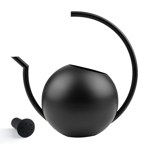 じょうろ ステンレス製 1000ml ラウンド ガーデニングじょうろ 北欧風 大容量 ジョウロ ファッション ..