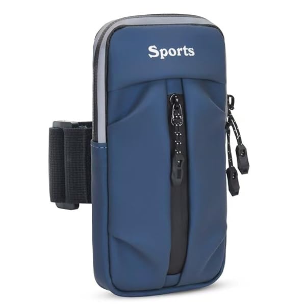 アームバンド ランニング スマホポーチ 斜めストラップ付き 防水 耐汗 通気性が 腕ポーチ 7インチ以下..