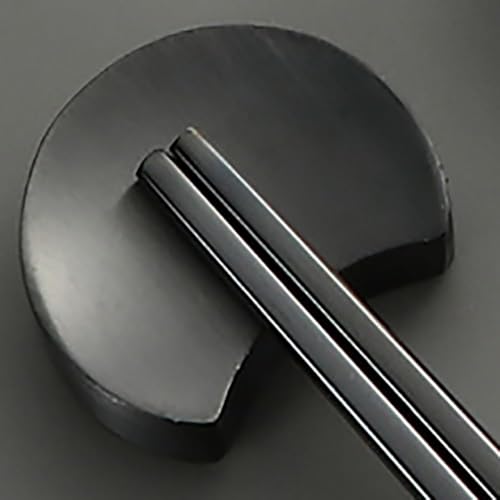 箸置き ステンレス 箸枕 2個入り はしおき おしゃれ 箸台 カトラリーレスト 食卓 レストラン (ブラック) 送料無料