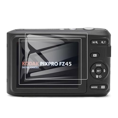 kodak pixpro fz45 保護フィルム 9H 硬度 指紋防止 自動吸着 撥水撥油 飛散防止 気泡ゼロ kodak pixpro fz45 液晶保護フィル [2枚セット] 送料無料
