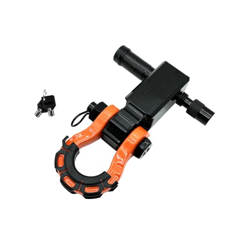 車 シャックルヒッチレシーバー 牽引フック 8ton トレーラー ヒッチ フック アルミニウム合金製 8トン..